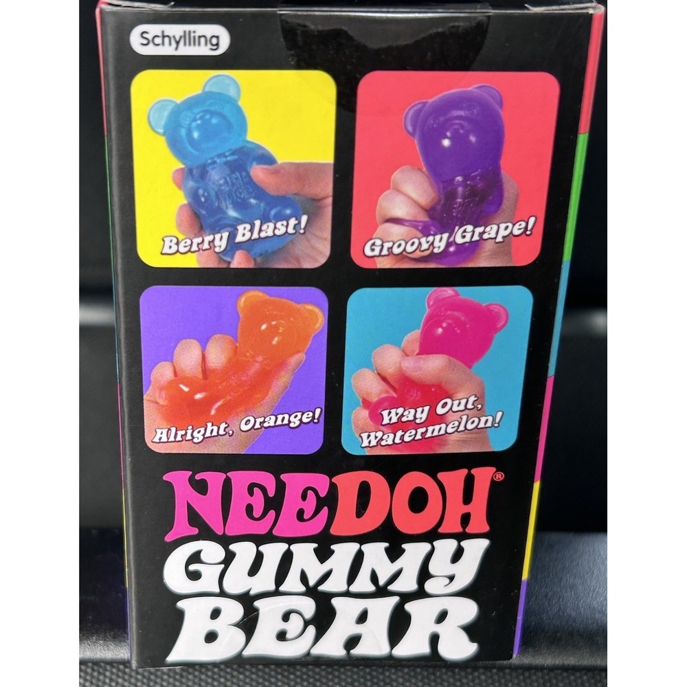NEW Schylling NeeDoh Nee Doh Purple Gummy Bear Squeeze Squishy Authentic - Picture 3 of 5